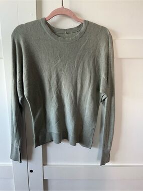 Lululemon Cashmere Blend Light Sage Crewneck Sweater